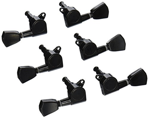 Book Cover lotmusic A0394 6pcs 3L3R Guitar Tuning Pegs Machine Head Tuners Black for Gibson replacement (A0394)