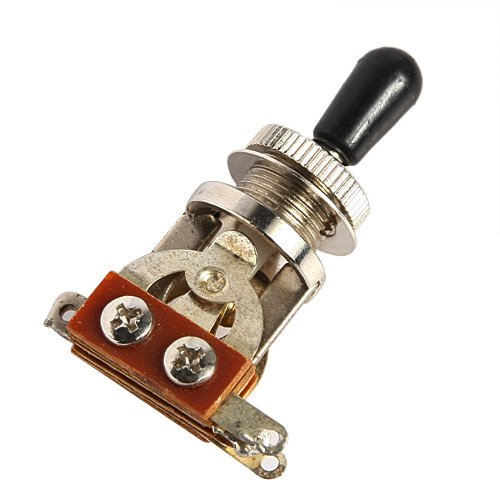 Book Cover Kmise 1-pc 3 WAY Toggle Switch/knob Chrome Electric Guitar Part
