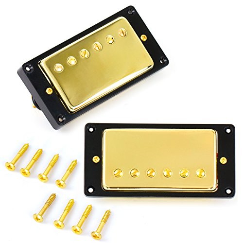 Book Cover Kmise 1set Humbucker Pickup Gold for Gibson Les Paul Replacement