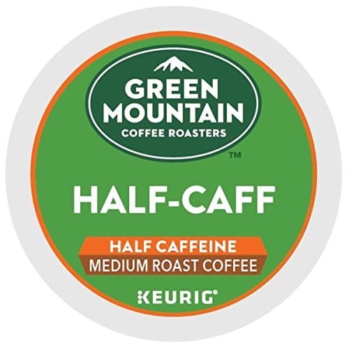 Book Cover Green Mountain Coffee, Half-Caff, Single-Serve Keurig K-Cup Pods, Medium Roast Coffee, 48 Count (2 Boxes of 24 Pods)