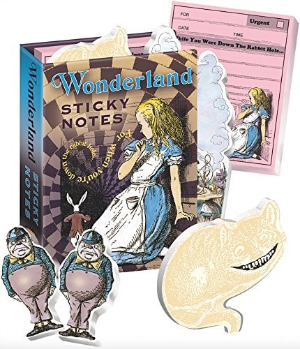 Book Cover Alice in Wonderland Sticky Notes Booklet