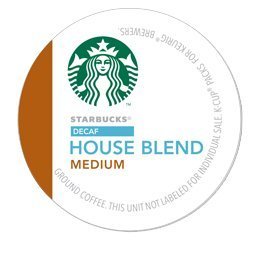 Book Cover STARBUCKS DECAF HOUSE BLEND COFFEE K CUP 72 COUNT