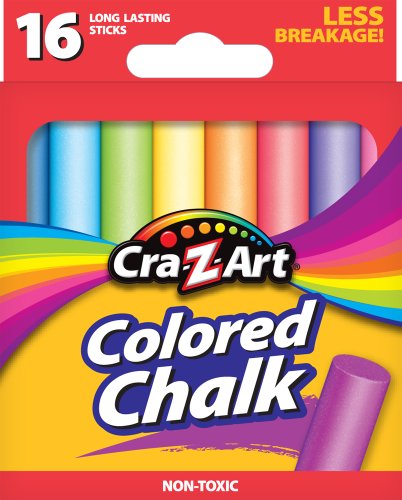 Book Cover Cra-Z-Art Colored Chalk, 16 Count (10801-48)