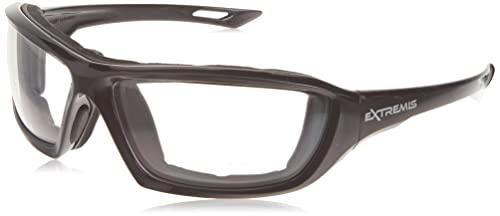 Book Cover Radians XT1-11 Extremis Full Black Frame Safety Glasses with Clear Anti-Fog Lens
