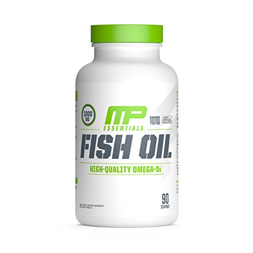 Book Cover MusclePharm Essentials Omega-3 Fish Oil, 1000mg Softgels, 90 Servings
