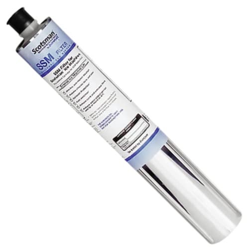 Book Cover Scotsman SSMRC1 SSM Plus Ice Machine Replacement Water Filter (for SSM1-P, SSM2-P, and SSM3-P) - 0.5 Micron, NSF, 2 x 2 x 14 inches
