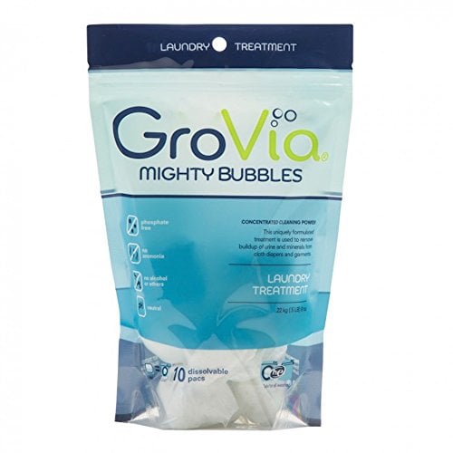 Book Cover GroVia Mighty Bubbles Laundry Treatment for Baby Cloth Diapers (10 count)