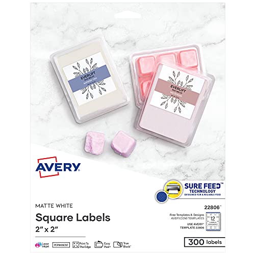 Book Cover Avery Printable Blank Square Labels, 2
