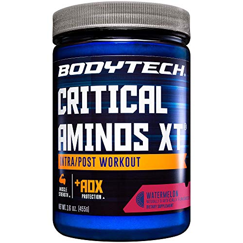 Book Cover BODYTECH Critical Aminos XT Intra/Post Workout Watermelon - Supports Muscle Recovery (16 Ounce Powder)