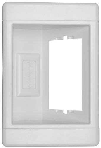 Book Cover Legrand - Pass & Seymour TV1LVKITWCC2 Recessed Television Receptacle Box One Gang Low Voltage Kit Easy Install,White