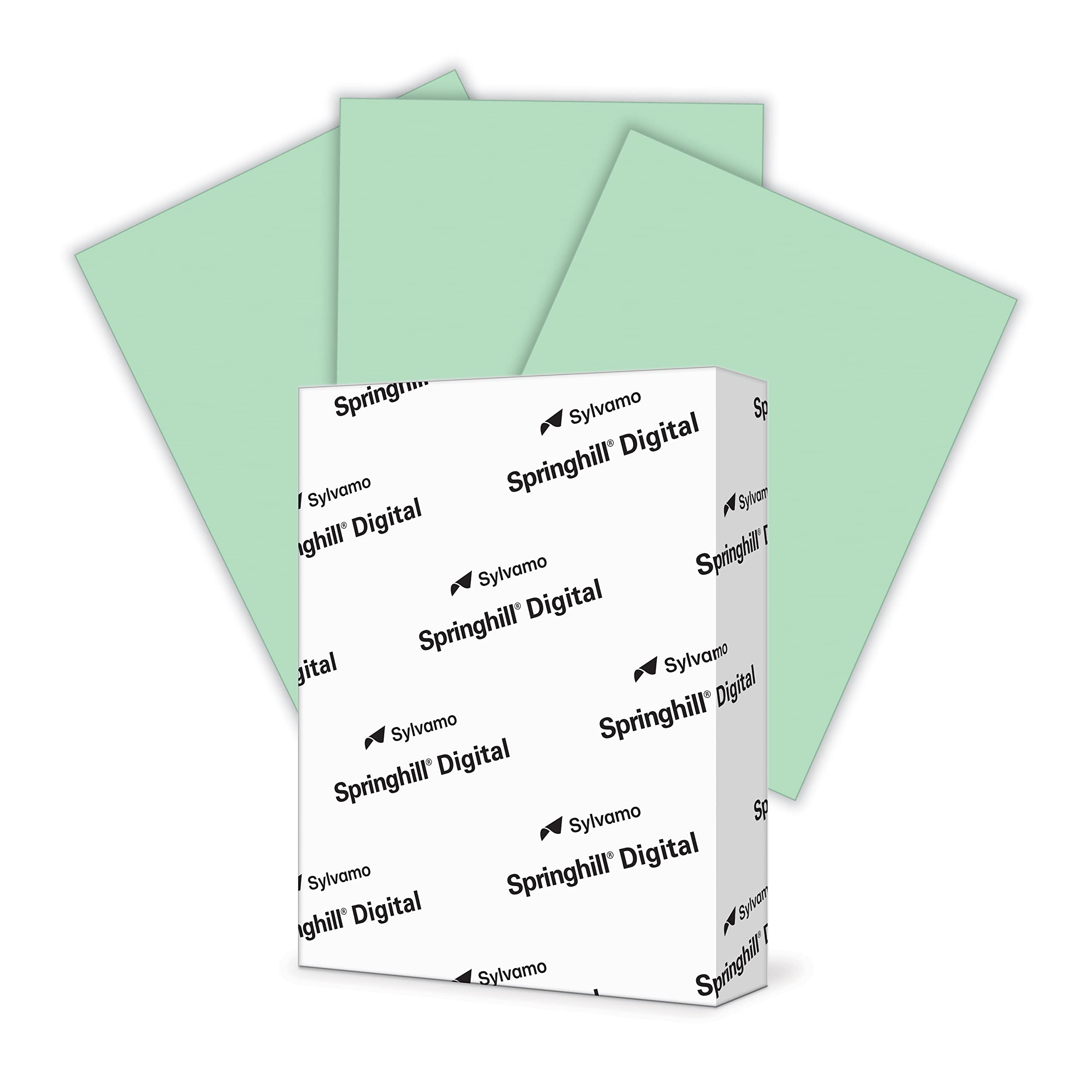 Book Cover Springhill 8.5” x 11” Green Colored Cardstock Paper, 67lb Vellum Bristol, 147gsm, 250 Sheets (1 Ream) – Premium Lightweight Cardstock, Vellum Printer Paper with Textured Finish – 046000R Green 1 Ream | 250 Sheets Letter (8.5x11)