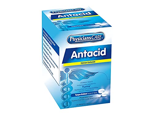 Book Cover First Aid Only 90110 PhysiciansCare Antacid, 125x2/box