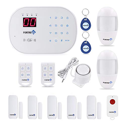 Book Cover Fortress Security- Classic home security system with optional 24/7 professional monitoring â€“ No contracts â€“ Wireless 14 piece security kit â€“ Compatible with Alexa â€“ DIY home security