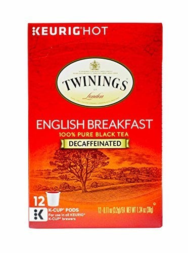 Book Cover Twining English Breakfast Decaffeinated Black Tea, K-Cup, 12-Count