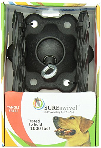 Book Cover SUREswivel 360 degree Swiveling Pet Tie-Out, Made in the USA