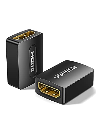 Book Cover UGREEN HDMI Coupler 2 Pack 4K HDMI Adapter Female to Female HDMI Connector 3D 4K HDMI Extender Compatible with HDTV Roku TV Stick Chromecast Nintendo Switch Xbox One Playstation PS4 Laptop PC