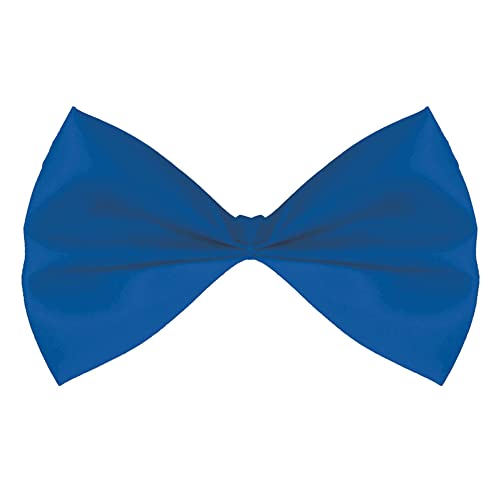 Book Cover Amscan 397290.22 Party Ready Team Spirit Bowtie Accessory , Blue, One Size
