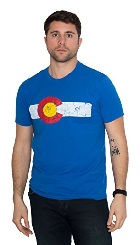 Book Cover Colorado State Flag Distressed Unisex T-Shirt/Vintage Look CO Denver Tee