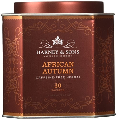 Book Cover Harney Sons African Autumn Caffeine-Free Herbal Tea 30 Sachets 2 67 oz 75 g