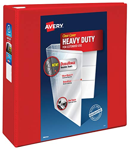 Book Cover Avery Heavy-Duty View Binder with 4