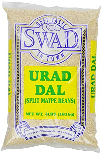 Book Cover Swad Urad Dal Matpe Beans, Split, 4 Pound