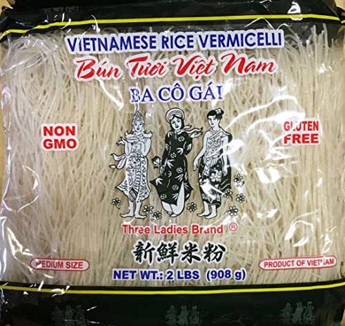 Book Cover Vietnamese Rice Stick(vermicelli) Three Ladies Brand 2lbs