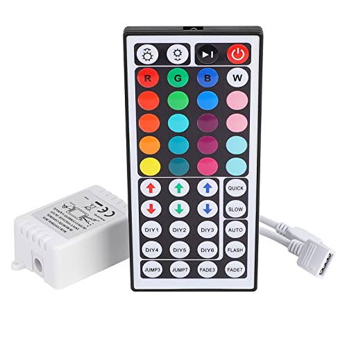 Book Cover SUPERNIGHT RGB LED Light Strip Remote Controller, 44 Keys IR Remote Controller Replacement for SMD 5050 3528 2835 RGB LED Strip Lights
