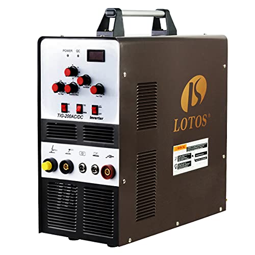 Book Cover LOTOS TIG200ACDC 200A AC/DC Aluminum Tig Welder with DC Stick/Arc Welder, Square Wave Inverter with Foot Pedal and Argon Regulator 110/220V Dual Voltage Brown