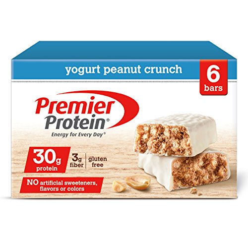 Book Cover Premier Protein Nutrition Bar, Yogurt Peanut Crunch, 30g Protein (Pack of 6)