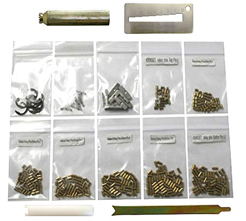 Book Cover Kwikset Compatible 50 Each Bottom Pins with Pin Cover Spring Plug Clip Tools Rekey Kit Rekeying Set Locksmith