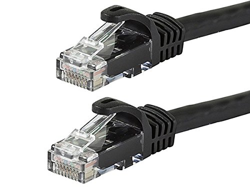 Book Cover Monoprice 7 ft FLEXboot Series Cat6 24AWG UTP Ethernet Network Patch Cable - Black