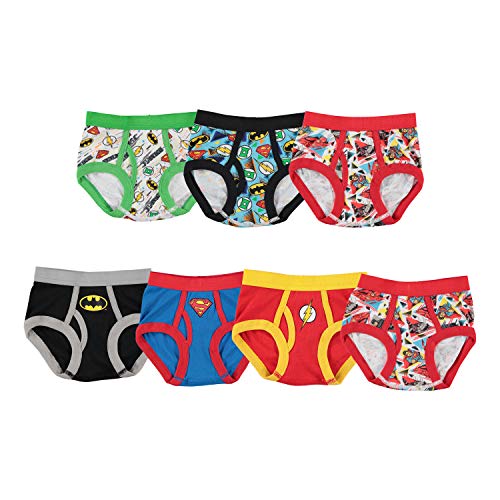 Book Cover Handcraft Little Boys' Justice League Logo Brief (Pack of 7)