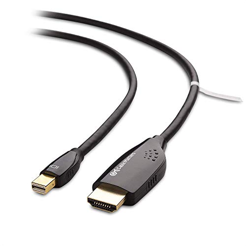 Book Cover Cable Matters Mini DisplayPort to HDTV Cable in Black 6 Feet - Thunderbolt and Thunderbolt 2 Port Compatible