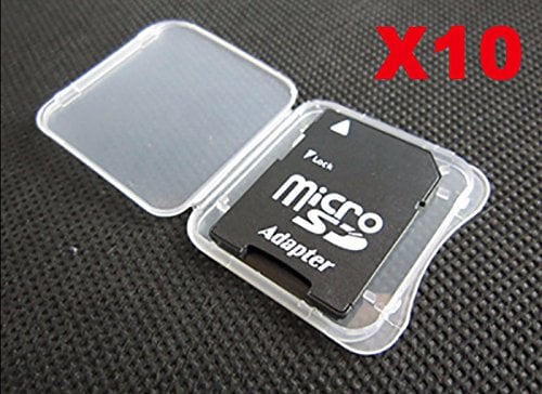 Book Cover 10 pcs SD MMC / SDHC PRO DUO Memory Card Plastic Storage Jewel Case (memory card not included)