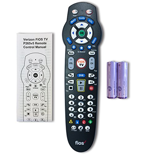 Book Cover Verizon FiOS TV Replacement Remote Control - Version 5 | New Original Factory Sealed with User Manual and 2 AA Batteries Included | Compatible with All Verizon FiOS Systems and Set Top Boxes