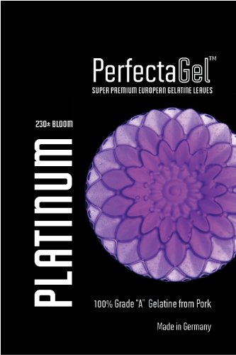 Book Cover PerfectaGel Platinum Gelatin Sheets (230 Bloom) - 1kg [600 sheets]