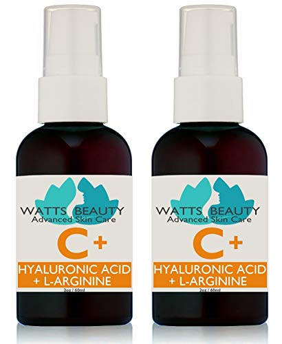 Book Cover Watts Beauty Moisturizing Hyaluronic Acid Serum with Vitamin C - Advanced Antioxidant Skin Repair Gel - Made in USA - 4 oz