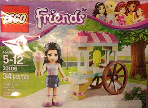 Book Cover Lego Friends Polybag 30106 Emma with Ice Cream Cart Stand