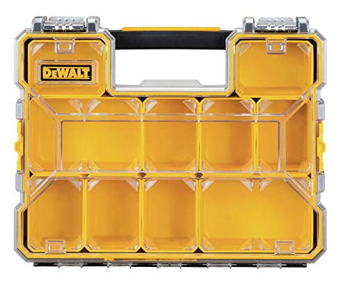 Book Cover DEWALT Organizer Box With Dividers, Metal Latch, 10-Compartment (DWST14825)