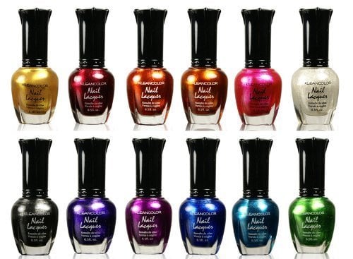 Book Cover Kleancolor Nail Polish - Awesome Metallic Full Size Lacquer Lot of 12-pc Set Body Care / Beauty Care / Bodycare...