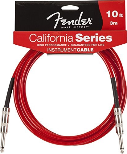 Book Cover Fender 0990510009 California Series 10 Foot Instrumental Cable Candy Apple