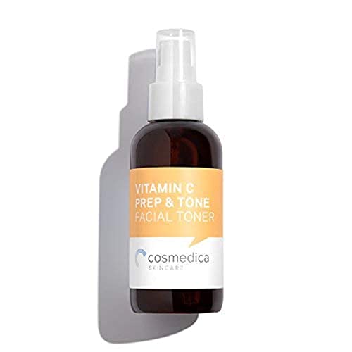 Book Cover Organic Vitamin C Prep & Tone (4oz) Facial Toner and Prep for Chemical Peels, Moisturizer, Night Cream & Serums- Balance pH Levels, Minimize Pores and Remove Excess Dirt, Oil, and Make-Up