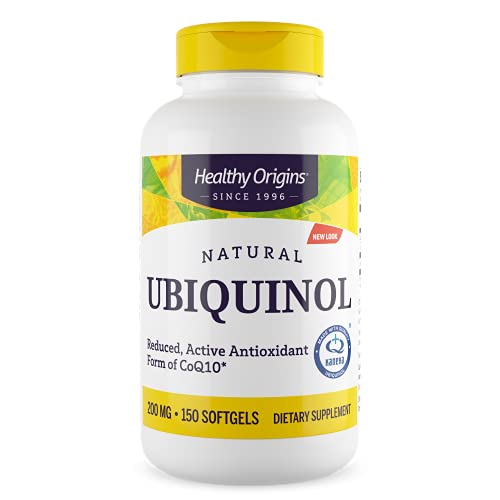 Book Cover Healthy Origins Ubiquinol Soy Free/Non-GMO Gels, 200 Mg, 150 Count