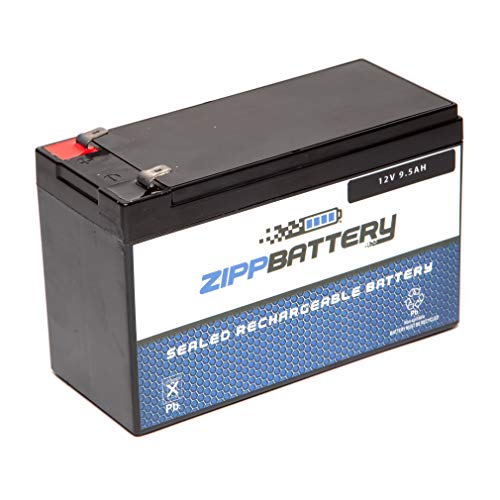 Book Cover 12V 9.5AH 114W Sealed Lead Acid (SLA) Battery - T2 Terminals by Zipp Battery