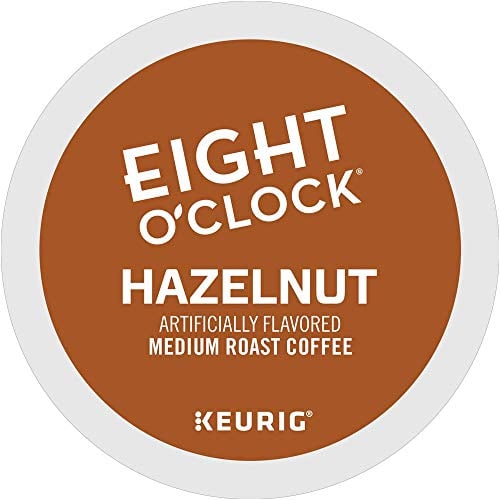 Book Cover Eight O'Clock Coffee Hazelnut, Single Serve Coffee K-Cup Pod, 24 Count (Pack of 4)