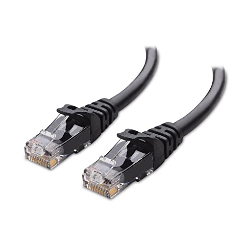 Book Cover Cable Matters 10Gbps Snagless Long Cat 6 Ethernet Cable 75 ft (Cat 6 Cable, Cat6 Cable, Internet Cable, Network Cable) in Black