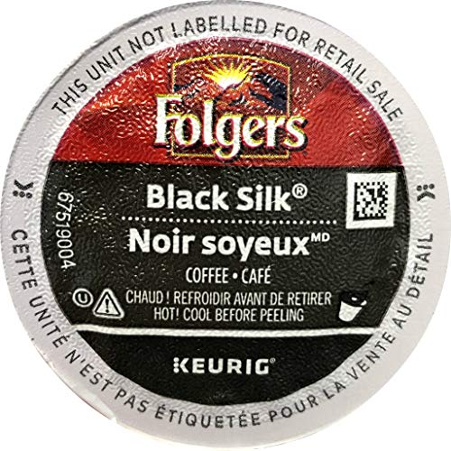 Book Cover Folgers Black Silk Coffee, 18 Count K-cups for Keurig Brewers