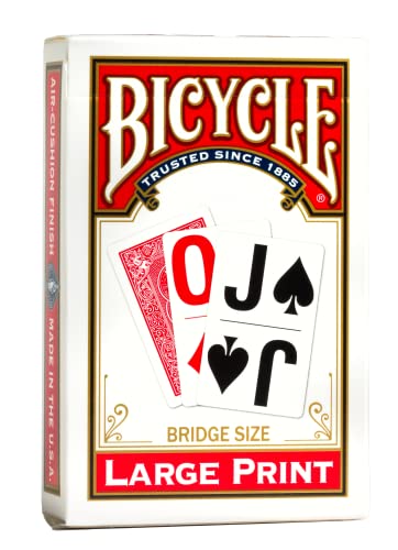 Book Cover Bicycle Large Print Playing Cards (Color May Vary)