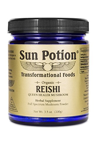 Book Cover Sun Potion Reishi Mushroom Powder (Organic) - (100g)