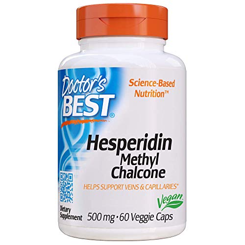 Book Cover Doctor's Best Hesperidin Methyl Chalcone, Vegetarian, 500 mg, 60 Veggie Caps